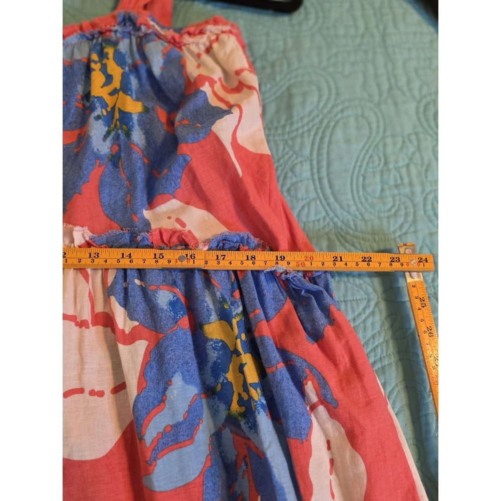 Free People Women's Size XS Moonshine Tiered Midi Dress Tropical - Picture 6 of 7